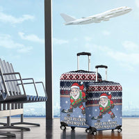 Santa Hockey Best Pucking Christmas Luggage Cover DT04 - Wonder Print Shop