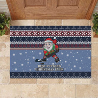 Santa Hockey Best Pucking Christmas Rubber Doormat DT04 - Wonder Print Shop