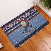 Santa Hockey Best Pucking Christmas Rubber Doormat DT04 - Wonder Print Shop
