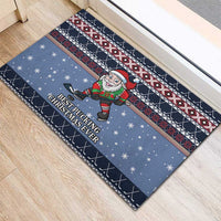 Santa Hockey Best Pucking Christmas Rubber Doormat DT04 - Wonder Print Shop