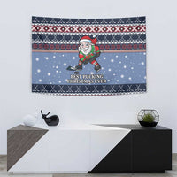 Santa Hockey Best Pucking Christmas Tapestry DT04 - Wonder Print Shop