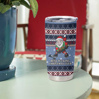 Santa Hockey Best Pucking Christmas Tumbler Cup DT04 - Wonder Print Shop