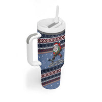 Santa Hockey Best Pucking Christmas Tumbler With Handle DT04 - Wonder Print Shop