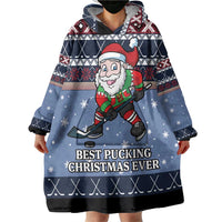 Santa Hockey Best Pucking Christmas Wearable Blanket Hoodie DT04 - Wonder Print Shop