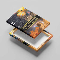 Ancient African Achievements Canvas Wall Art Egyptian Pyramids Galaxy