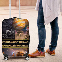 Ancient African Achievements Luggage Cover Egyptian Pyramids Galaxy