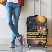 Ancient African Achievements Luggage Cover Egyptian Pyramids Galaxy