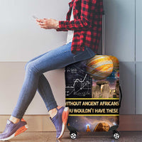 Ancient African Achievements Luggage Cover Egyptian Pyramids Galaxy