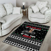 Santa Claus Love Gym Area Rug Christmas Santa Does Weightlifting DT04 - Wonder Print Shop