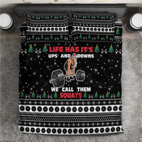 Santa Claus Love Gym Bedding Set Christmas Santa Does Weightlifting DT04 - Wonder Print Shop