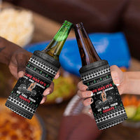 Santa Claus Love Gym 4 in 1 Can Cooler Tumbler Christmas Santa Does Weightlifting DT04 - Wonder Print Shop