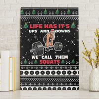 Santa Claus Love Gym Canvas Wall Art Christmas Santa Does Weightlifting DT04 - Wonder Print Shop