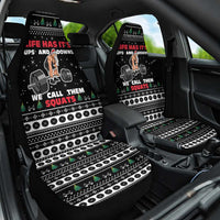 Santa Claus Love Gym Car Seat Cover Christmas Santa Does Weightlifting DT04 - Wonder Print Shop