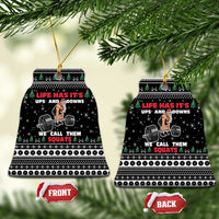 Santa Claus Love Gym Ceramic Ornament Christmas Santa Does Weightlifting DT04 - Wonder Print Shop