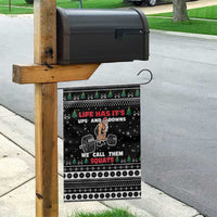 Santa Claus Love Gym Garden Flag Christmas Santa Does Weightlifting DT04 - Wonder Print Shop