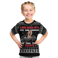 Santa Claus Love Gym Kid T Shirt Christmas Santa Does Weightlifting DT04 - Wonder Print Shop