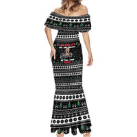 Santa Claus Love Gym Mermaid Dress Christmas Santa Does Weightlifting DT04 - Wonder Print Shop