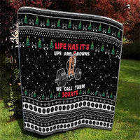 Santa Claus Love Gym Quilt Christmas Santa Does Weightlifting DT04 - Wonder Print Shop