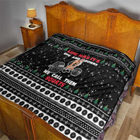 Santa Claus Love Gym Quilt Christmas Santa Does Weightlifting DT04 - Wonder Print Shop