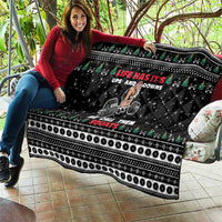 Santa Claus Love Gym Quilt Christmas Santa Does Weightlifting DT04 - Wonder Print Shop