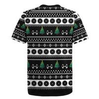 Santa Claus Love Gym Rugby Jersey Christmas Santa Does Weightlifting DT04 - Wonder Print Shop