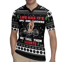 Santa Claus Love Gym Rugby Jersey Christmas Santa Does Weightlifting DT04 - Wonder Print Shop