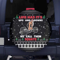 Santa Claus Love Gym Spare Tire Cover Christmas Santa Does Weightlifting DT04 - Wonder Print Shop