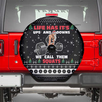 Santa Claus Love Gym Spare Tire Cover Christmas Santa Does Weightlifting DT04 - Wonder Print Shop