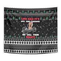 Santa Claus Love Gym Tapestry Christmas Santa Does Weightlifting DT04 - Wonder Print Shop