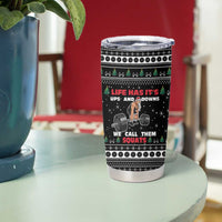 Santa Claus Love Gym Tumbler Cup Christmas Santa Does Weightlifting DT04 - Wonder Print Shop