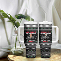 Santa Claus Love Gym Tumbler With Handle Christmas Santa Does Weightlifting DT04 - Wonder Print Shop