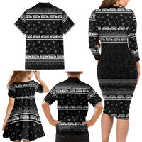 Drive School Bus All Day Family Matching Long Sleeve Bodycon Dress and Hawaiian Shirt Watch Hallmark Christmas Movies All Night DT04 - Wonder Print Shop