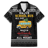 Drive School Bus All Day Family Matching Mermaid Dress and Hawaiian Shirt Watch Hallmark Christmas Movies All Night DT04 - Wonder Print Shop