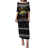 Drive School Bus All Day Puletasi Watch Hallmark Christmas Movies All Night DT04 - Wonder Print Shop