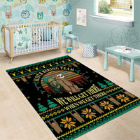 Sloth Team Christmas Holiday Area Rug Sloth Hiking Team DT04 - Wonder Print Shop