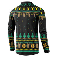 Sloth Team Christmas Holiday Button Sweatshirt Sloth Hiking Team DT04 - Wonder Print Shop
