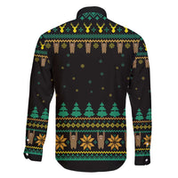 Sloth Team Christmas Holiday Family Matching Long Sleeve Bodycon Dress and Hawaiian Shirt Sloth Hiking Team DT04 - Wonder Print Shop