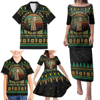 Sloth Team Christmas Holiday Family Matching Puletasi and Hawaiian Shirt Sloth Hiking Team DT04 - Wonder Print Shop