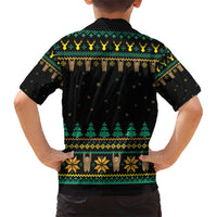Sloth Team Christmas Holiday Family Matching Short Sleeve Bodycon Dress and Hawaiian Shirt Sloth Hiking Team DT04 - Wonder Print Shop