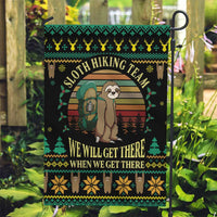 Sloth Team Christmas Holiday Garden Flag Sloth Hiking Team DT04 - Wonder Print Shop