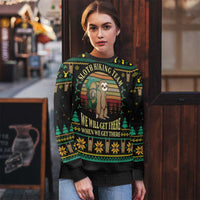 Sloth Team Christmas Holiday Ugly Christmas Sweater Sloth Hiking Team DT04 - Wonder Print Shop