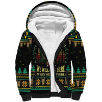 Sloth Team Christmas Holiday Sherpa Hoodie Sloth Hiking Team DT04 - Wonder Print Shop