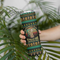 Sloth Team Christmas Holiday Skinny Tumbler Sloth Hiking Team DT04 - Wonder Print Shop