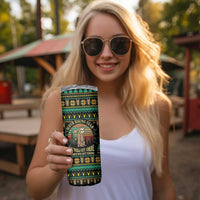 Sloth Team Christmas Holiday Skinny Tumbler Sloth Hiking Team DT04 - Wonder Print Shop