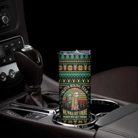 Sloth Team Christmas Holiday Skinny Tumbler Sloth Hiking Team DT04 - Wonder Print Shop