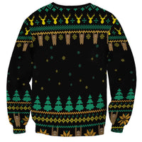 Sloth Team Christmas Holiday Sweatshirt Sloth Hiking Team DT04 - Wonder Print Shop