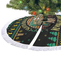 Sloth Team Christmas Holiday Tree Skirt Sloth Hiking Team DT04 - Wonder Print Shop