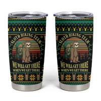 Sloth Team Christmas Holiday Tumbler Cup Sloth Hiking Team DT04 - Wonder Print Shop
