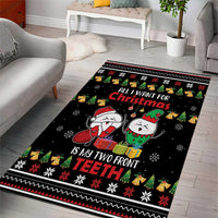 All I Want For Christmas Is My Two Front Teeth Area Rug DT04 - Wonder Print Shop