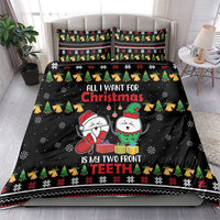All I Want For Christmas Is My Two Front Teeth Bedding Set DT04 - Wonder Print Shop